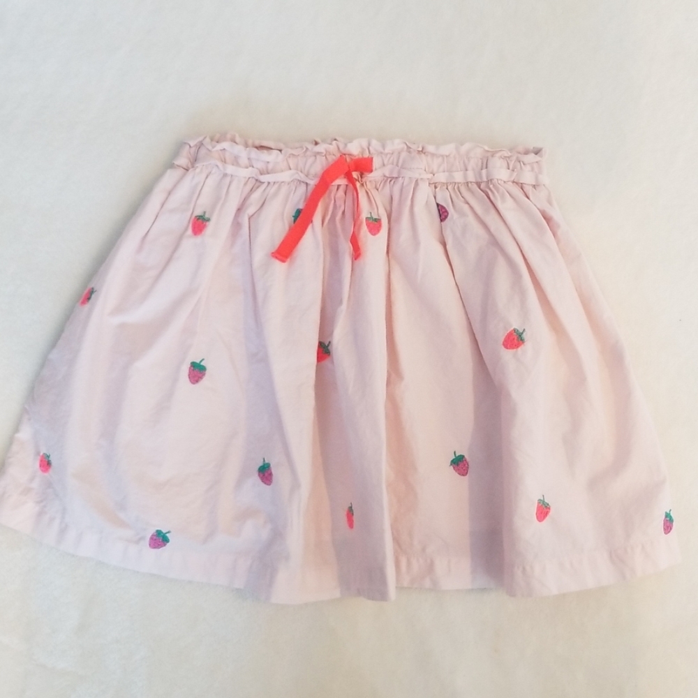 Mini Boden Girls Skirt Pink Strawberries